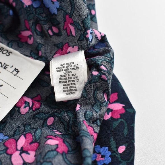 Bonobos NEW M Slim Fit Short Sleeve Shirts Navy - Picture 7 of 7